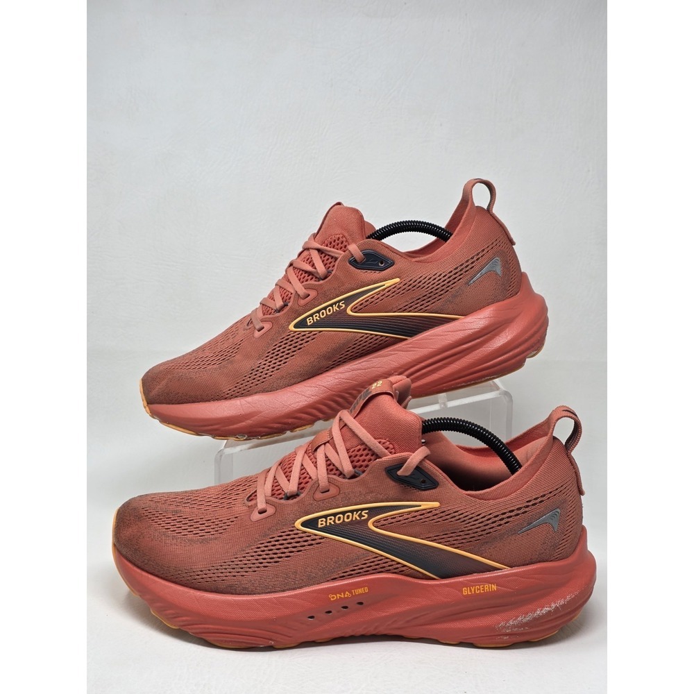 Brooks Glycerin 22 Burnt Sienna/Orange Running Shoes Mens Size 12 110445 1D 637 - Picture 2 of 13